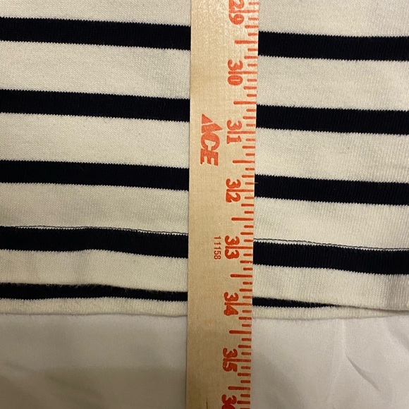 GAP Classic Nautical Navy Striped Cotton Dress with Shoulder Zip – Size L - Picture 9 of 11